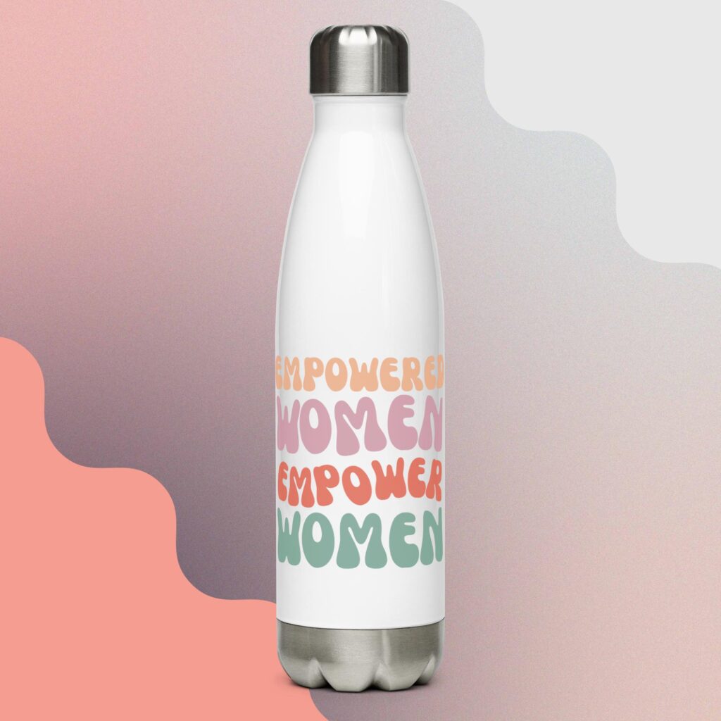 Empowering Women Leaders Water Bottle - With Straw - ATHENA