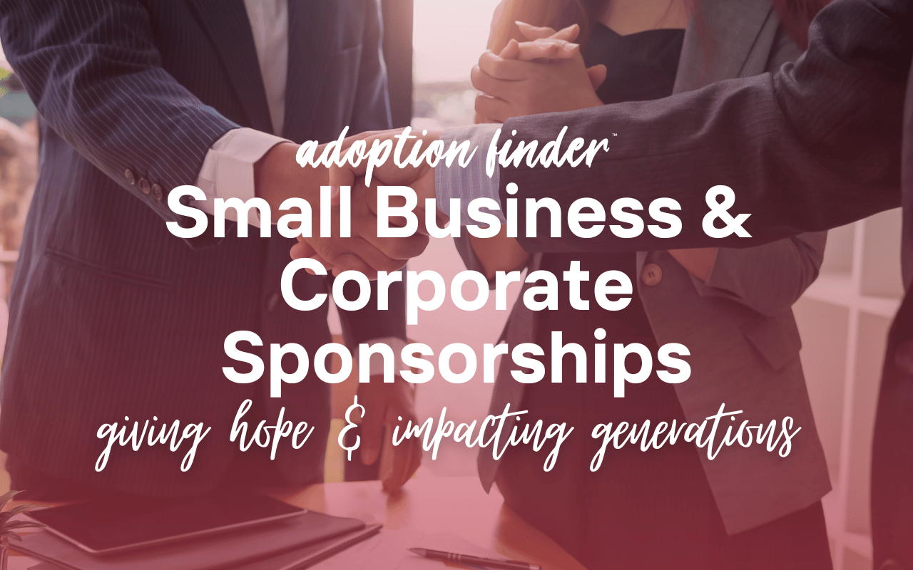 Small business and corporate sponsorships adoptionfinder donors gifts tax credits charitable giving 
